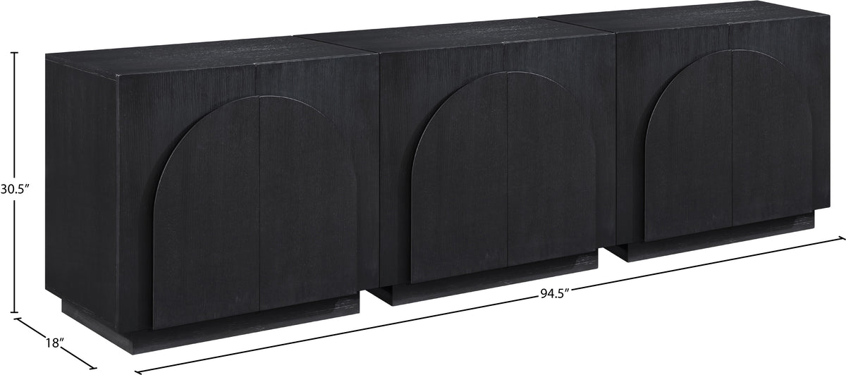 77001Black-T-3PC Black dimensions