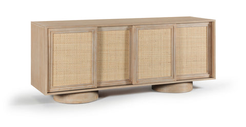 Windsor Solid Wood And Natural Cane Sideboard / Buffet — 77078
