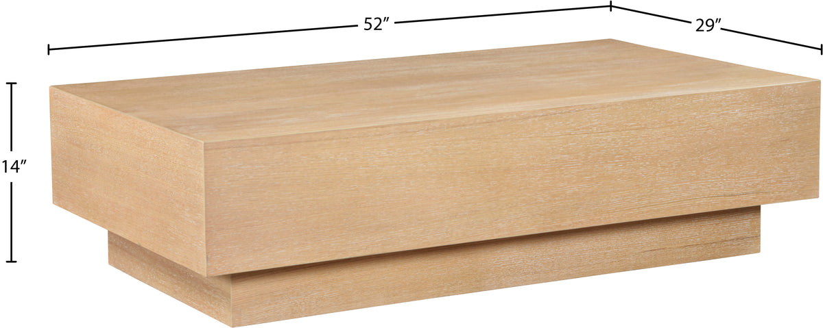 99015Oak-CT Natural dimensions