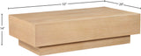 99015Oak-CT Natural dimensions