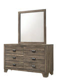 Millie Brownish Gray Bedroom Mirror (Mirror Only) - Crown Mark | Olivia Furniture