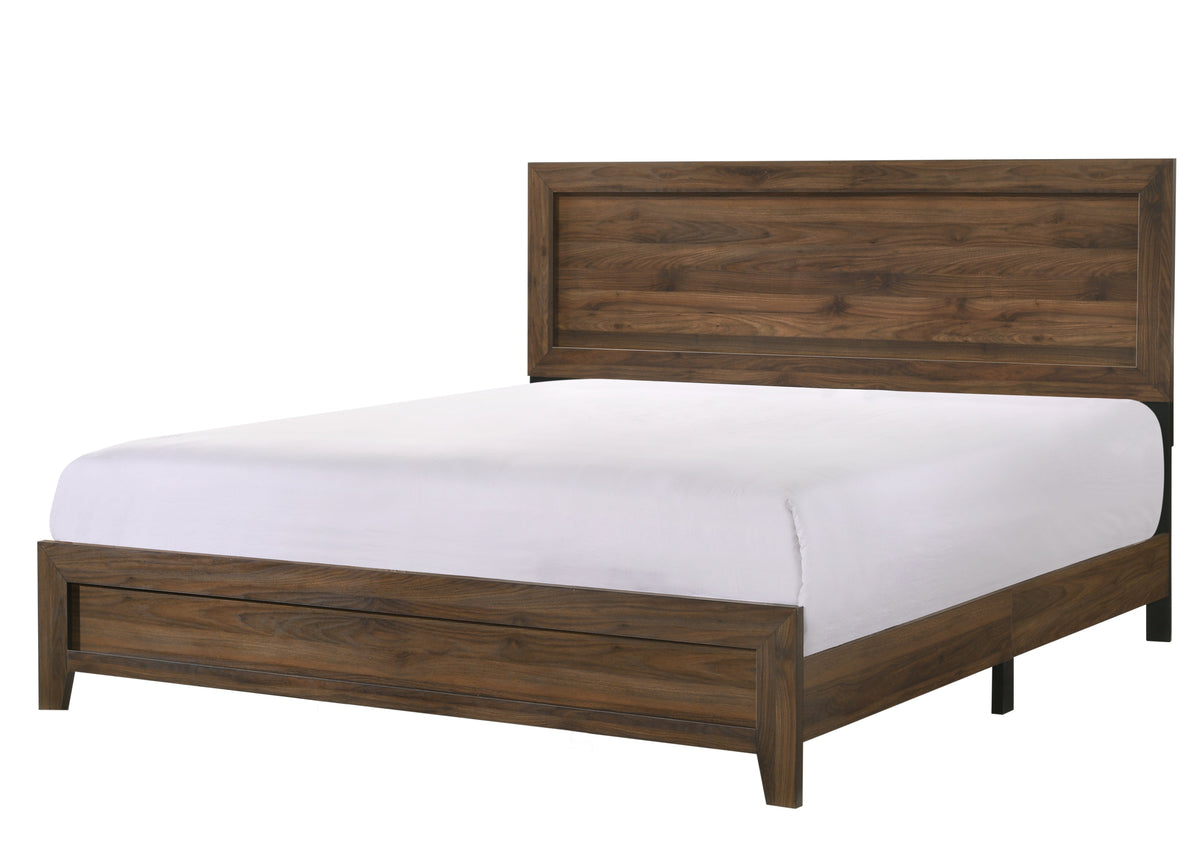 Millie Cherry Brown Panel Bedroom Set