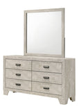 Millie Whitewash Dresser Mirror (Mirror Only) - Crown Mark | Olivia Furniture