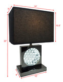Monica Black Nickel Table Lamp - Crown Mark | Olivia Furniture