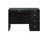 Morgan Black Makeup Vanity Set with Lighted Mirror - Crown Mark | Olivia Furniture