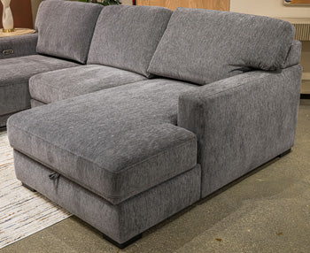 Stringer Right-Arm Facing Corner Chaise with Storage