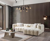 Ivy Ivory Boucle Raf Sectional