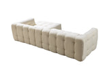 Ivy Ivory Boucle Raf Sectional