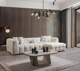 Ivy Ivory Boucle Raf Sectional