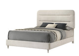 Nyomi White/Brown Upholstered  Bedroom Set