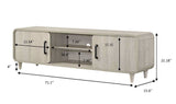 Nyomi White TV Stand - Crown Mark | Olivia Furniture