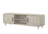 Nyomi White TV Stand - Crown Mark | Olivia Furniture