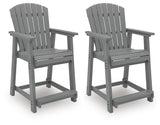 Sanctuary Beach Outdoor Counter Height Bar Stool (Set of 2)