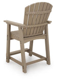 Seacliff Beach Outdoor Counter Height Bar Stool (Set of 2)