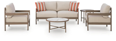 Bluff Trail Outdoor Love/Chairs/Tables Set (Set of 5)