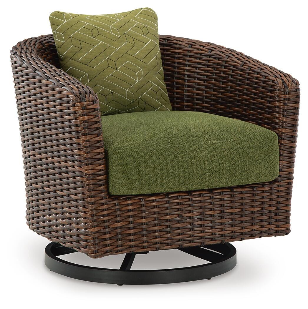 Horizon Hall Outdoor Swivel Lounge Chair with Cushion