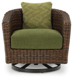 Horizon Hall Outdoor Swivel Lounge Chair with Cushion