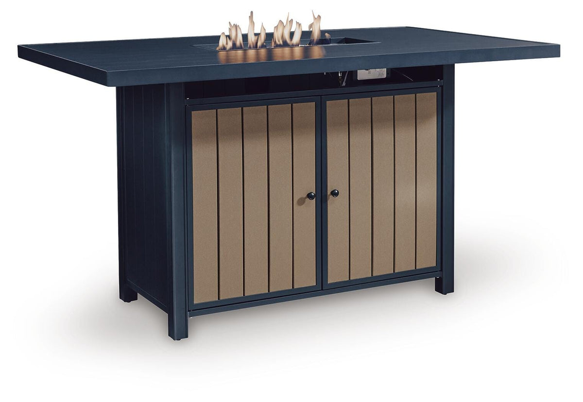 East Beach Outdoor Bar Table with Fire Pit