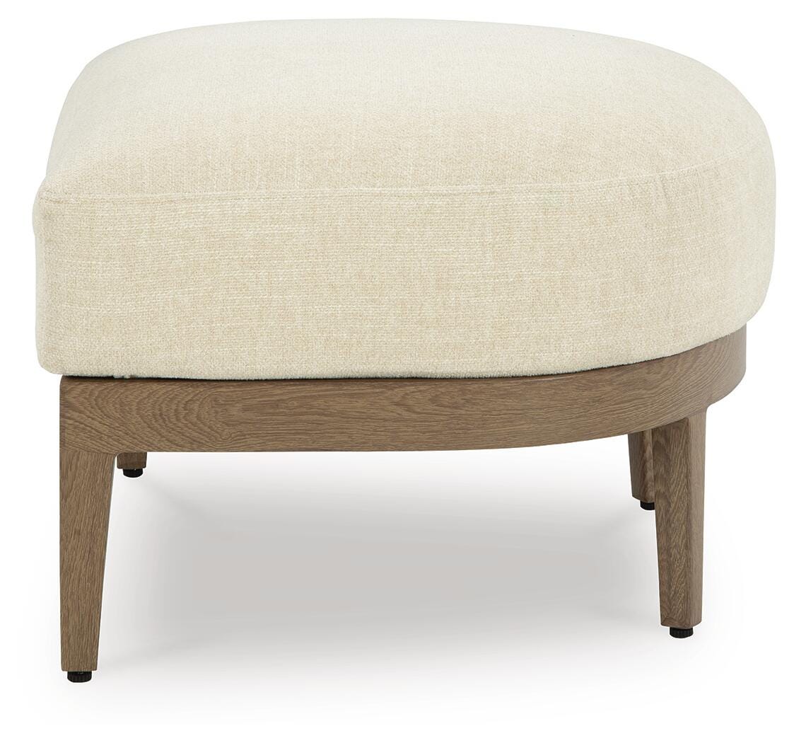 Serene Bay Outdoor Ottoman with Cushion