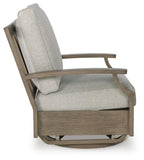 Rainier Ranch Outdoor Swivel Glider Chair with Cushion