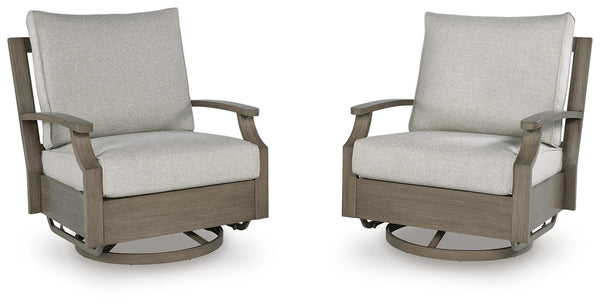Rainier Ranch Outdoor Swivel Glider Chair with Cushion
