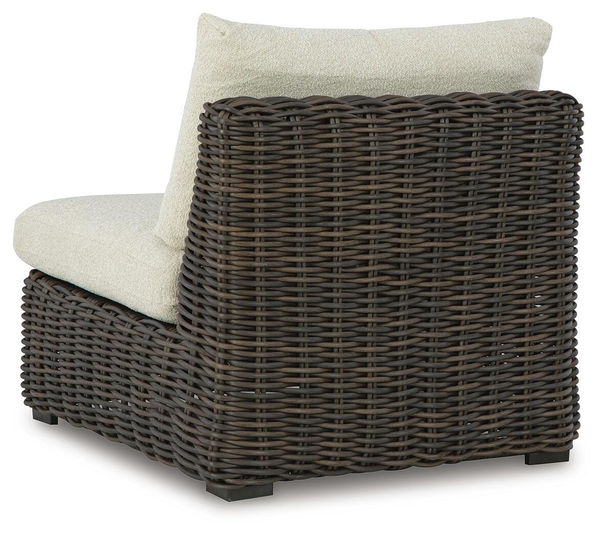 Kimora Outdoor Armless Chair with Cushion
