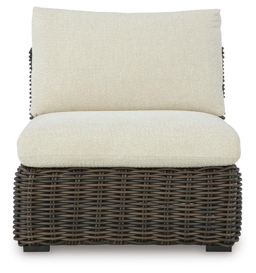 Kimora Outdoor Armless Chair with Cushion