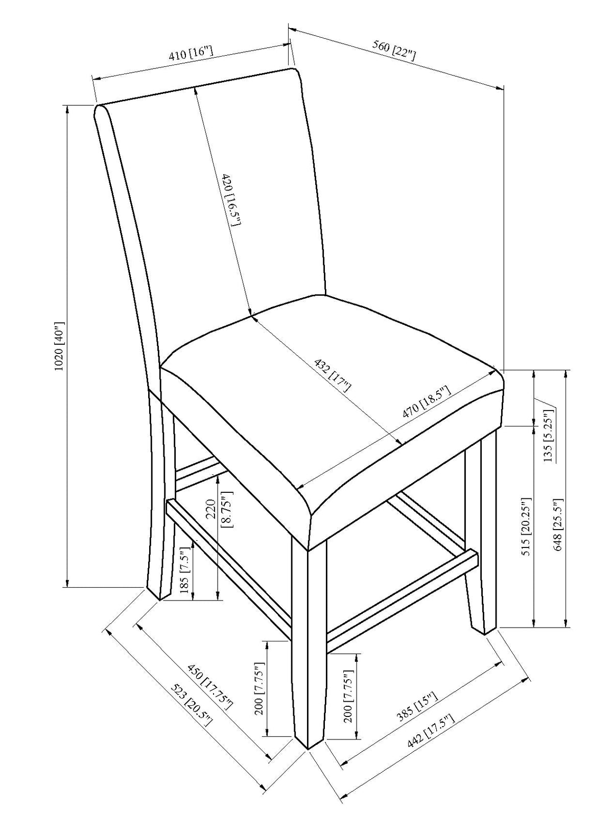 Parkside Dove Counter Height Dining Set | Crown Mark | Olivia Furniture