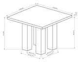 Parkside Black/White Counter Height Dining Table