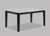 Pascal Black/Gray Marble-Top Dining Set | Crown Mark | Olivia Furniture