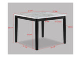 Pascal Black/Gray Square Counter Height Dining Set | Crown Mark | Olivia Furniture