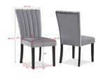 Pascal Gray Dining Chair, Set of 2 - Crown Mark | Olivia Furniture