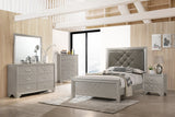 Phoebe Champagne Silver Bedroom Mirror (Mirror Only) - Crown Mark | Olivia Furniture