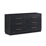 Marlow 6-Drawer Wood Dresser - Black