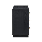 Marlow 6-Drawer Wood Dresser - Black