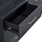 Marlow 6-Drawer Wood Dresser - Black