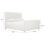 Bristol Park Ivory Contract-Grade Fabric Upholstered Bed - King