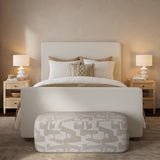 Bristol Park Ivory Contract-Grade Fabric Upholstered Bed - King