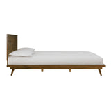 Emery Walnut Wood Platform Bed - King