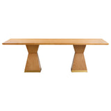 Nolan 98" Wood Rectangular Dining Table - Natural