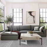 Cali Performance Fabric Modular Corner Chair - Slate