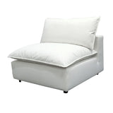 Cali Performance Fabric Modular Armless Chair - Pearl