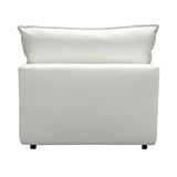 Cali Performance Fabric Modular Armless Chair - Pearl