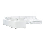 Cali 7-Piece Performance Fabric Modular Large Chaise Sectional - Pearl