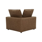 Cali Brown Leather Modular Corner Chair