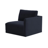 Willow Performance Velvet Modular RAF Corner Chair - Navy