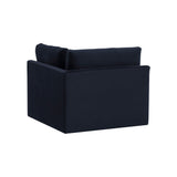 Willow Performance Velvet Modular Corner Chair - Navy
