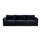 Willow 105" Performance Velvet Modular Sofa - Navy