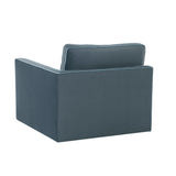 Willow Performance Velvet Modular RAF Corner Chair - Blue