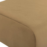 Zenith Latte Brown Performance Velvet Ottoman